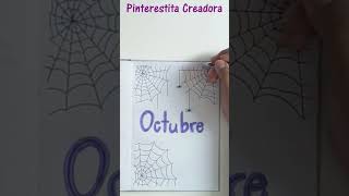 Portada Octubre  Bullet Journal  Telarañas [upl. by Tymon100]