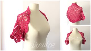 Boleros a crochet paso a paso TejidoCirculos [upl. by Dlonra586]