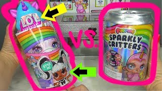 Poopsie Slime Surprise Sparkly Critters UNICORN  CUSTOM LOL surprise dolls opening REAL VS Fake LOL [upl. by Howlond]