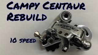 How To Rebuild a Campagnolo Centaur Veloce Xenon Mirage 10 speed Derailleur [upl. by Noteek]