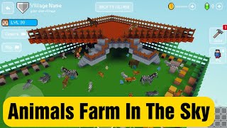 Animals Farm In The Sky  Block Craft 3d Building Simulator Games for Free [upl. by Nizam557]