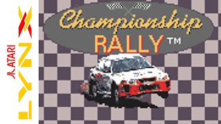 Atari Lynx Championship Rally 2000 Longplay [upl. by Maurice279]