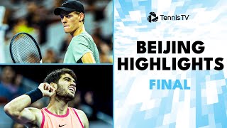 Jannik Sinner vs Carlos Alcaraz For The Title 🏆  Beijing 2024 Final Highlights [upl. by Enileve631]