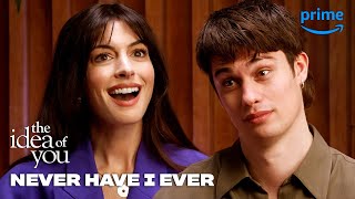 Nicholas Galitzine and Anne Hathaway Play Never Have I Ever  The Idea of You  Prime Video [upl. by Urbana]