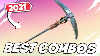 THE BEST COMBOS FOR STUDDED AXE PICKAXE 2021 UPDATED  Fortnite [upl. by Isbel841]