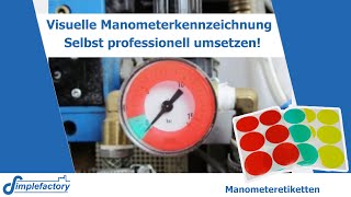 Manometer einfach selbst kennzeichnen und visualisieren [upl. by Anyotal85]