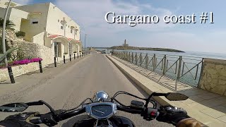 Riding the Gargano coast 1  Vieste to Peschici  Puglia Italy  road SP 52 [upl. by Irelav]