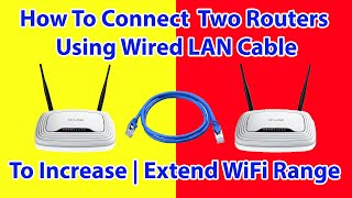 ✓ How to connect two routers to Increase or Extend Home WiFi Range  WiFi Repeater WiFi Extender [upl. by Moreta853]