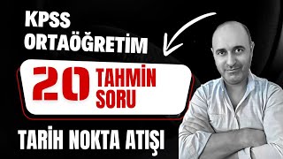 KPSS TARİHİ FULLETEN NOKTA ATIŞI SORULAR [upl. by Miza654]