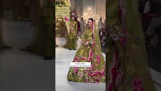 Ushna shah walk for Alixeeshan in bridal couture week 2023 [upl. by Eddy]