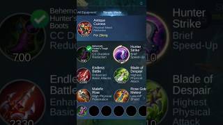 Mobile Legends Alucard Best Build And Emblem No Commentary [upl. by Cointon473]