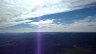 Hang Gliding  Blackheath Australia 2011  Flying Away [upl. by Inol]