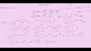 Laplace Distribution Mean and Variance [upl. by Nayrbo213]