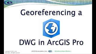 Georeferencing a DWG in ArcGIS Pro [upl. by Norra]