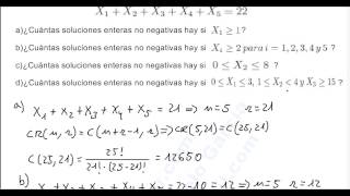 VARIACIONES PERMUTACIONES Y COMBINACIONES 46 COMBINATORIA EJERCICIO 58 [upl. by Gilman]