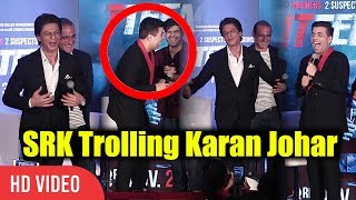 Shahrukh Khan Trolling Karan Johar  SRK Trolling Karan Johar  Ittefaq Movie Press Conference [upl. by Hahsia]