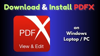 How to Download amp Install PDF X on Windows Laptop  PC [upl. by Ahsiniuq]