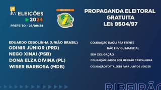 Horário Eleitoral Prefeitos de Ribeirão CascalheiraMT  Rádio  250924 [upl. by Wehttam]