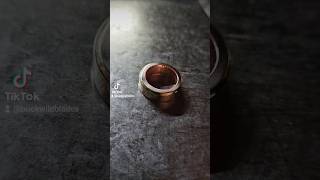 One ring is all I madethis is from a condenser unit fitting I was recycling blacksmith lotr [upl. by Ojeillib831]