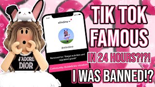 trying to go TIKTOK FAMOUS in 24 hours undercover challenge GONE WRONG  mxddsie ♡ [upl. by Bradwell75]