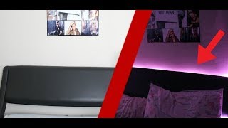 INSANE LED HEADBOARD BED SETUP MAKE YOUR BED GLOW [upl. by Anovad]