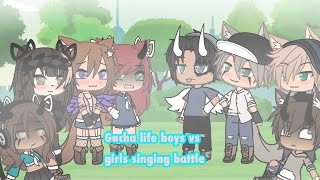 gacha life singing battle  boys vs girls [upl. by Harriette]