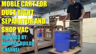 Mobile Dust Collection Cart for Woodworking  Rockler Dust Right [upl. by Aicekan644]