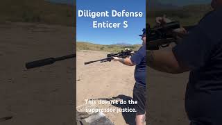 New Diligent Defense Enticer S suppressor is so dang quiet suppressor arizona sniping subscribe [upl. by Harrus]