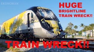 BRIGHTLINE TRAIN WRECK MASSIVE CAR CRASH [upl. by Eizdnil20]