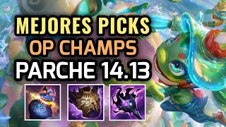 MEJORES PICKS Y CAMPEONES OP  PARCHE 1413 League of Legends 2024 NUEVOS ITEMS Y BUILDS OP [upl. by Hazeefah]