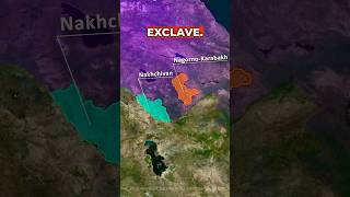 The Exclave Nobody Talks About 🔥shorts maps russia azerbaijan facts geopolitics history geo [upl. by Aenad895]