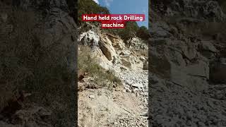 Hand held rock drilling machine compressor road construction madeinindia ahemadabad hillyroad [upl. by Anastasio132]