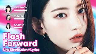 LE SSERAFIM  Flash Forward Line Distribution  Lyrics Karaoke PATREON [upl. by Wolgast]