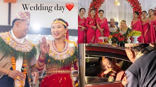 WEDDING DAY🥹  Kripa 🤍 Rishav  Nepali  Full vlog [upl. by Arquit]