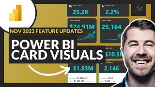 NEW Power BI Card Visual Nov 2023  Full Tutorial from Basic to Advanced PBIX File Included [upl. by Gerrie]