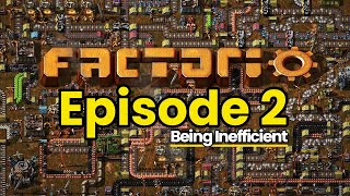 Completely new and inefficient  Blind Playthrough  Factorio Episode 2 [upl. by Roice]