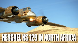 Henschel Hs129 North Africa IL2 Sturmovik Flight Simulator [upl. by Vitalis]