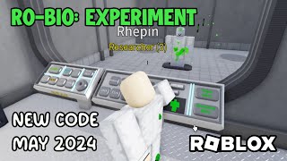 Roblox RoBio Experiment New Code May 2024 [upl. by Ecnadnac]