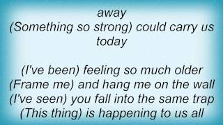 Crowded House  Something So Strong Lyrics [upl. by Barton]