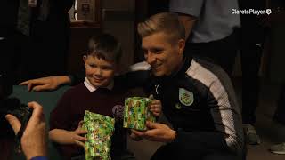 Burnley FC spread Christmas cheer [upl. by Innavoj]