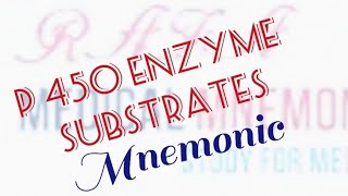 P 450 Enzyme Substrates  Medical Mnemonic 72 [upl. by Hitchcock916]