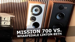 Mission 700 vs Wharfedale Linton 85th Heritage soundtest [upl. by Ahsinhoj]