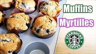 Muffins myrtilles comme chez Starbucks  😍 [upl. by Anivek]