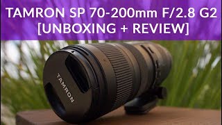 Tamron SP 70200mm F28 Di VC G2 REVIEW  UNBOXING Great for Videography [upl. by Attikram]