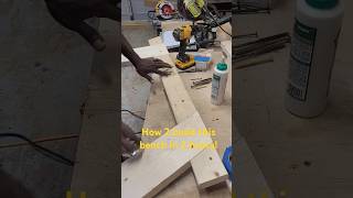 How I built a woodworkers bench in 2 hours and 2 tools Wesdoesit diy workbench tools carpenter [upl. by Odo]