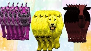 3D Wild Animals Finger Family Nursery Rhymes Song For Kids [upl. by Oecile]