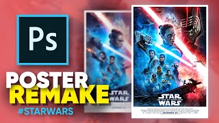 How I remade the new Star Wars poster photoshop [upl. by Ahsena]