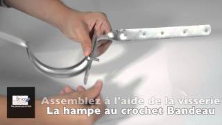 Comment monter un crochet sur une hampe chantournée BRICOTOITURE [upl. by Nordek466]