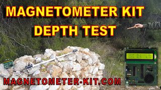 Magnetometer KIT depth test  DIY Fluxgate Magnetic Field Sensors Gradiometer  FGM 3 PRO [upl. by Jackson]