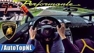 Lamborghini Huracan Performante 300kmh AUTOBAHN POV by AutoTopNL [upl. by Heise]